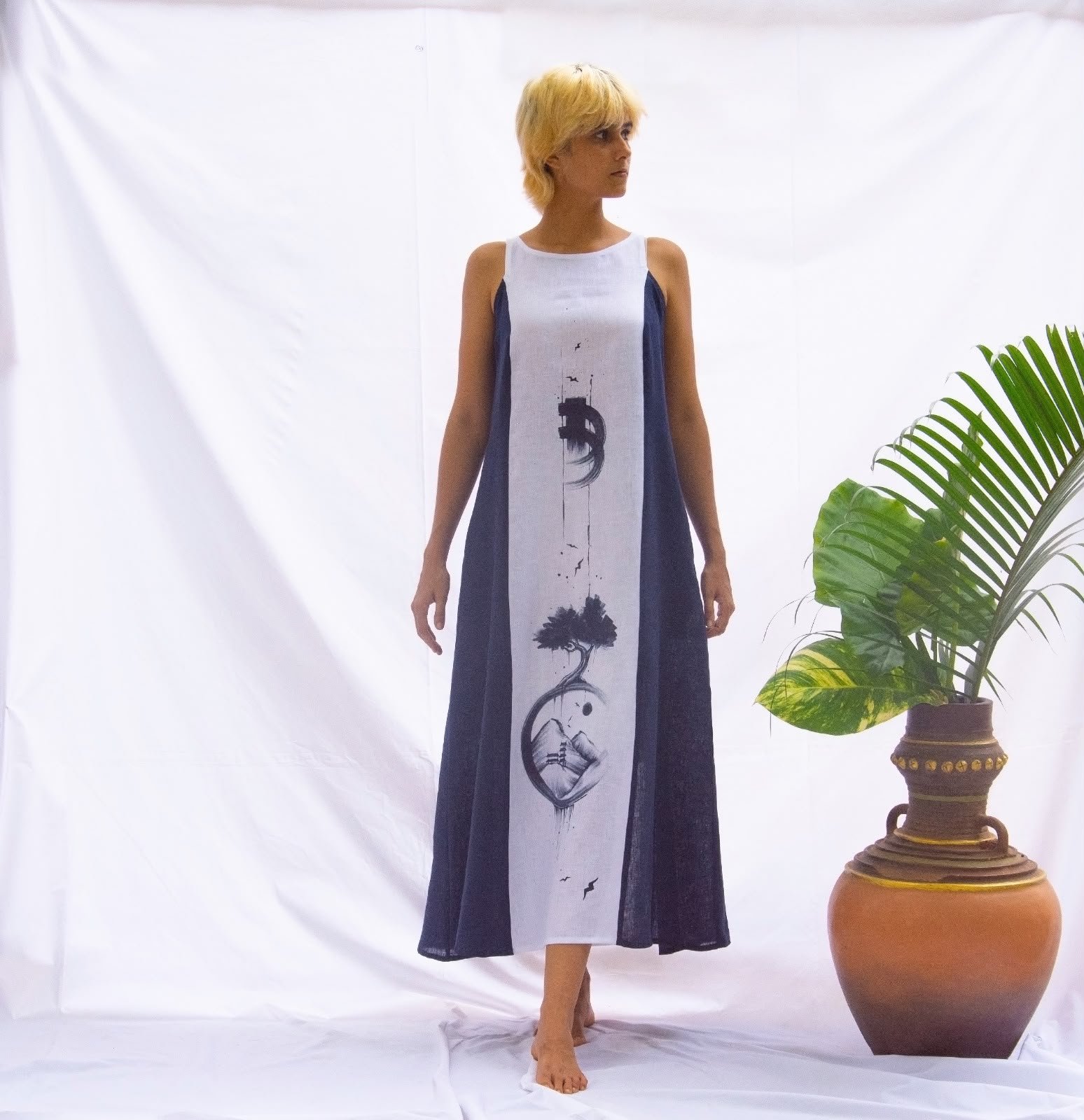 Moon Linen Dress